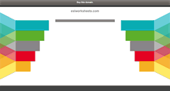 Desktop Screenshot of eslworksheets.com